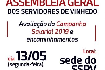 13 DE MAIO = Assembleia Geral da Campanha Salarial